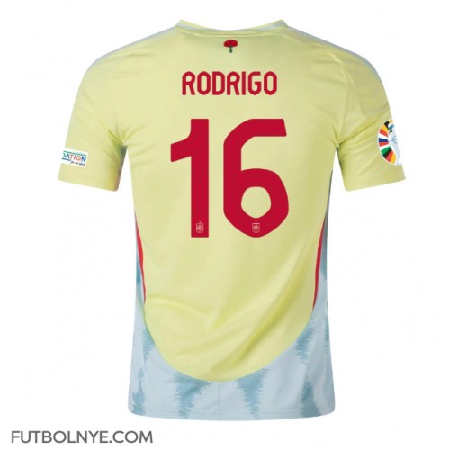 Camiseta España Rodri Hernandez #16 Visitante Equipación Eurocopa 2024 manga corta